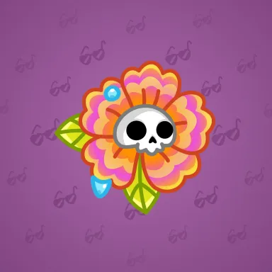 Skull Flower #16516