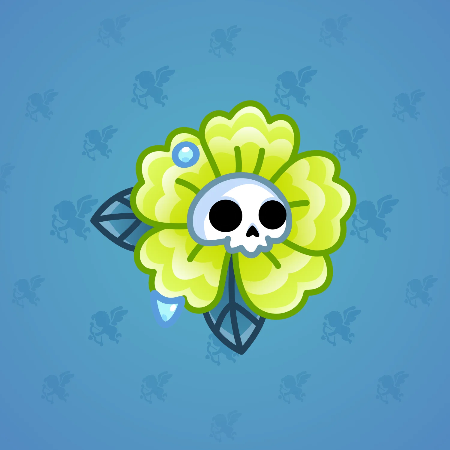 Skull Flower #17073