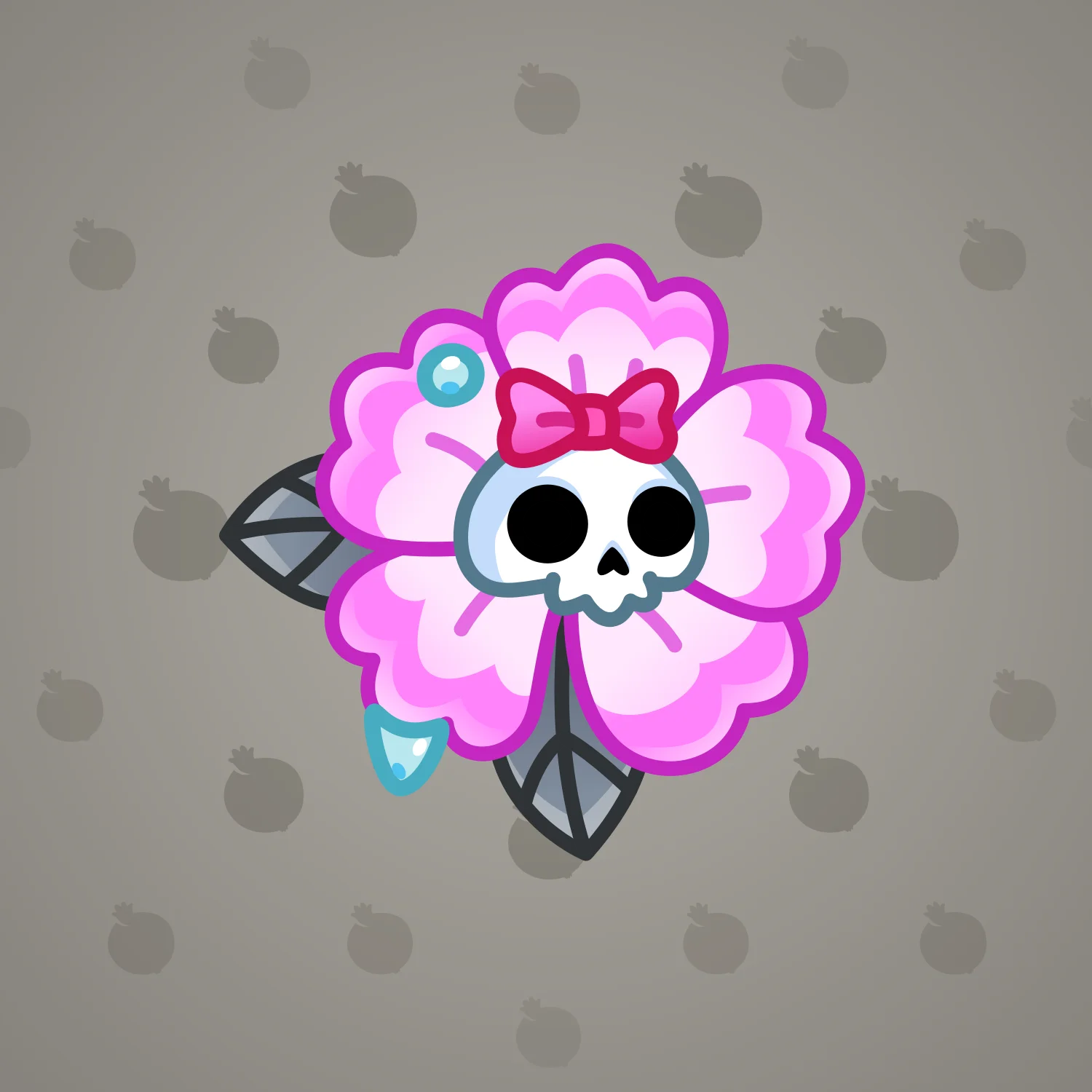 Skull Flower #17343