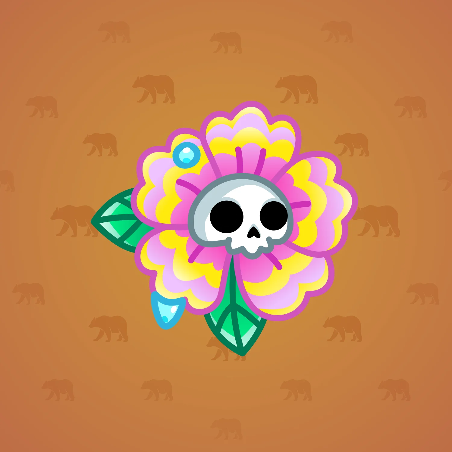 Skull Flower #1854