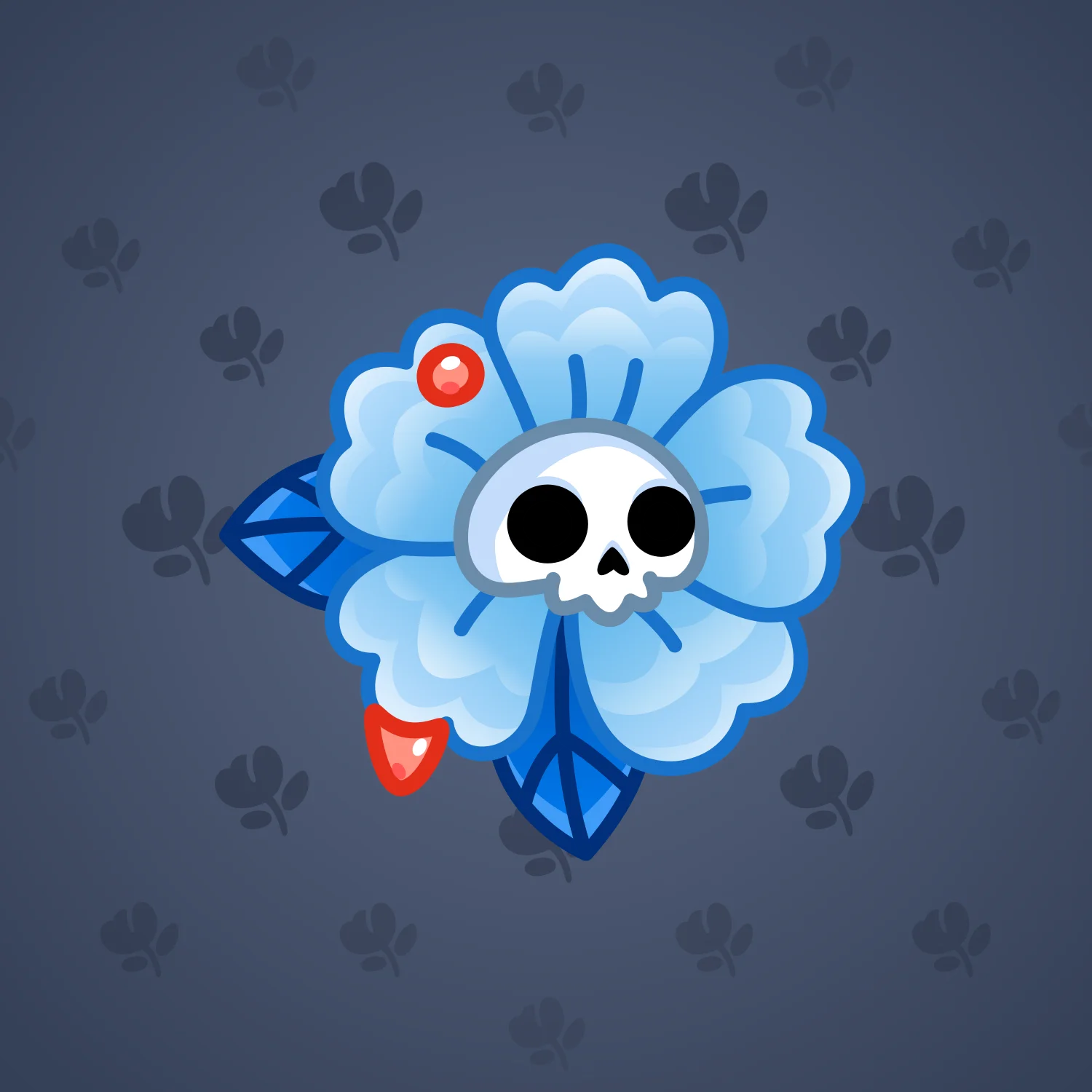 Skull Flower #19906