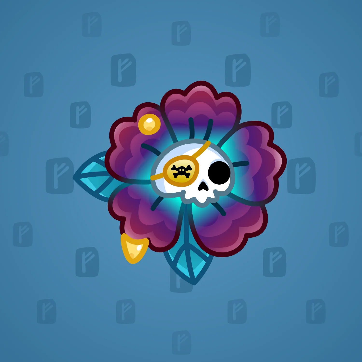 Skull Flower #2613