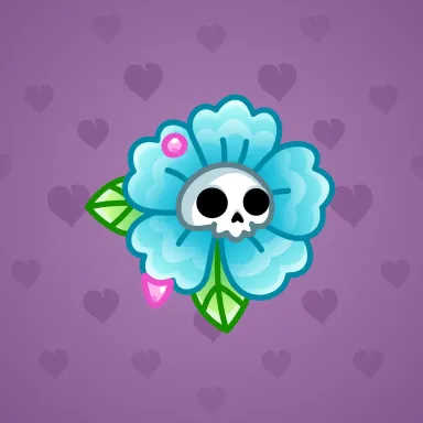 Skull Flower #3468