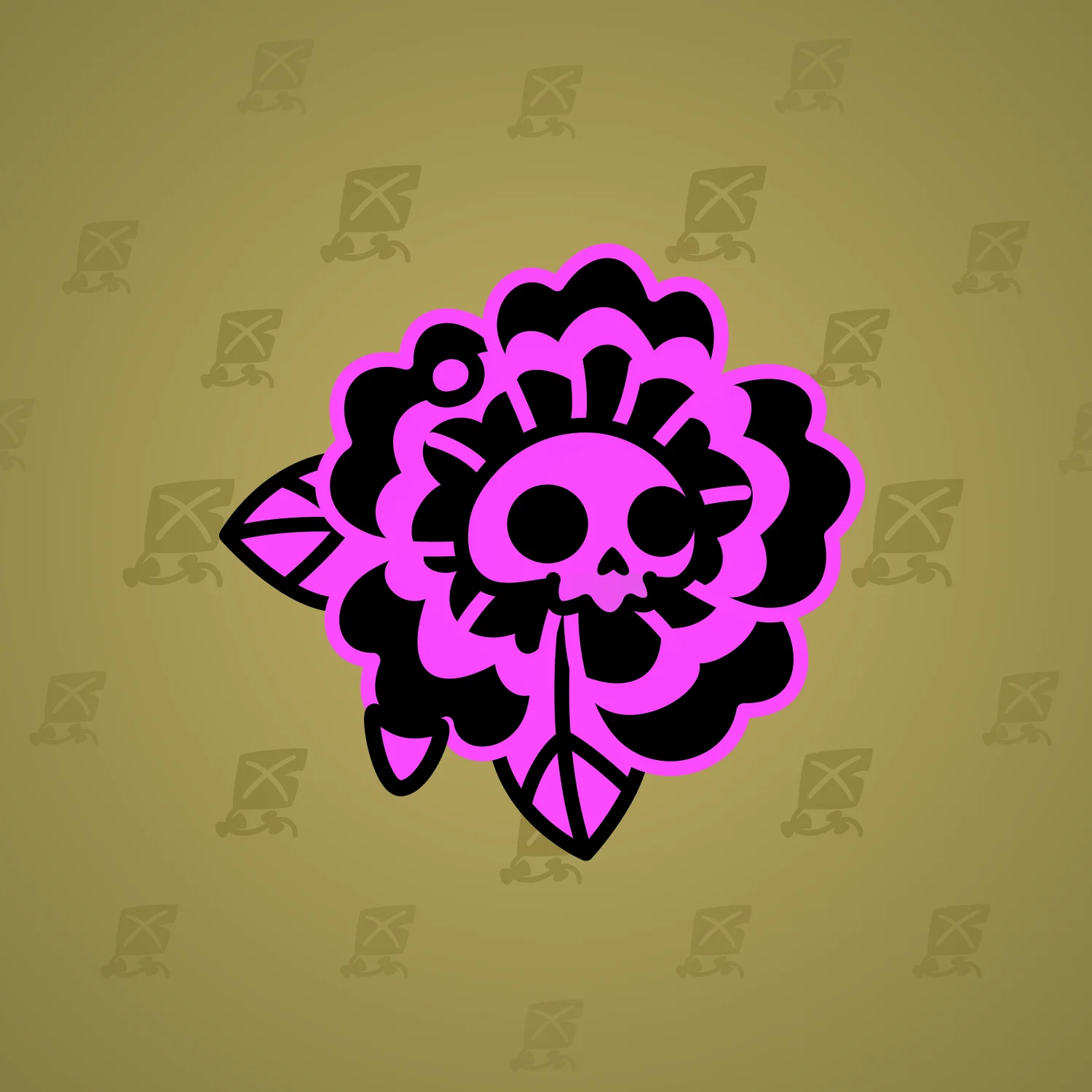 Skull Flower #4065