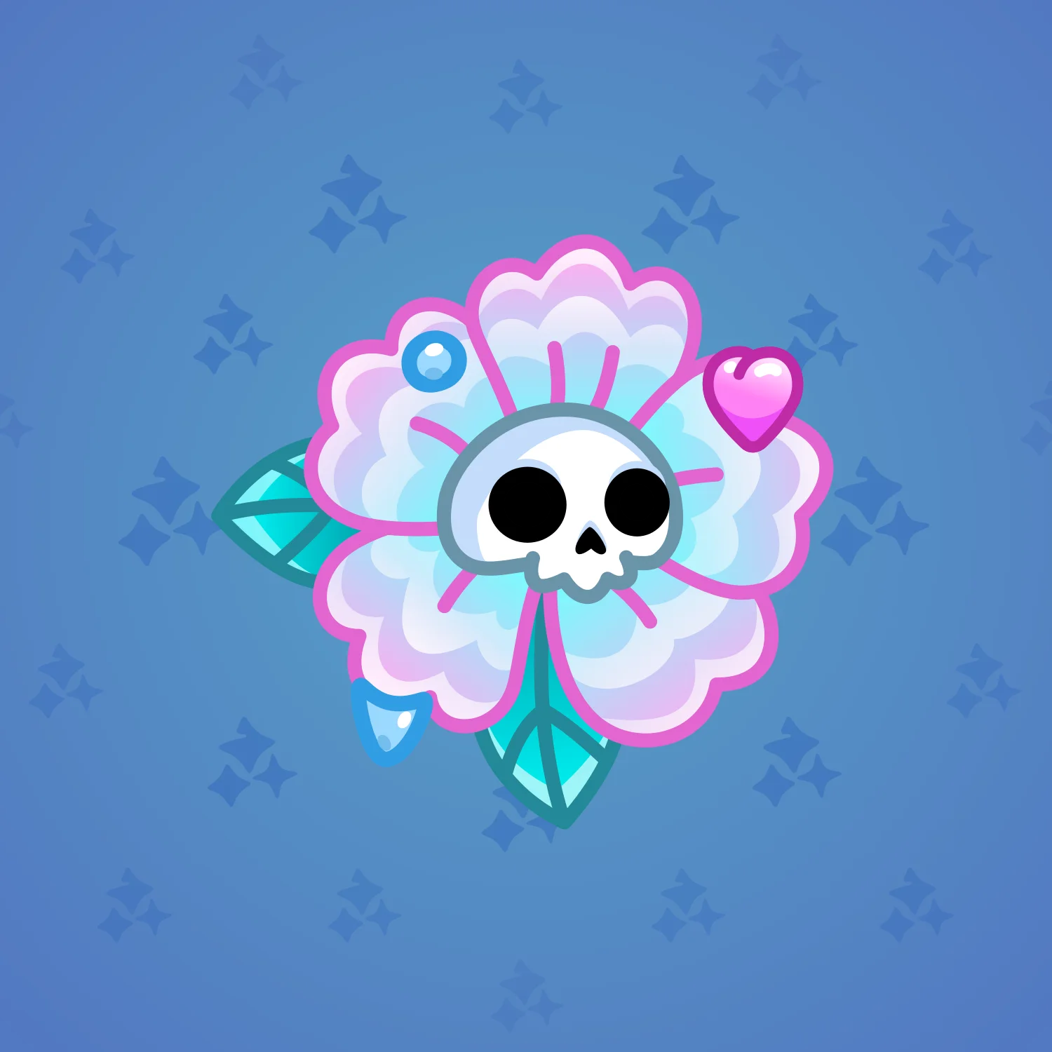 Skull Flower #6407