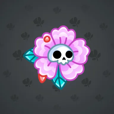 Skull Flower #6522