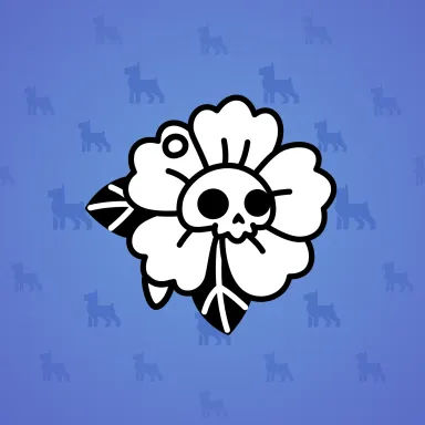 Skull Flower #7018
