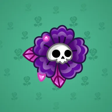 Skull Flower #7053