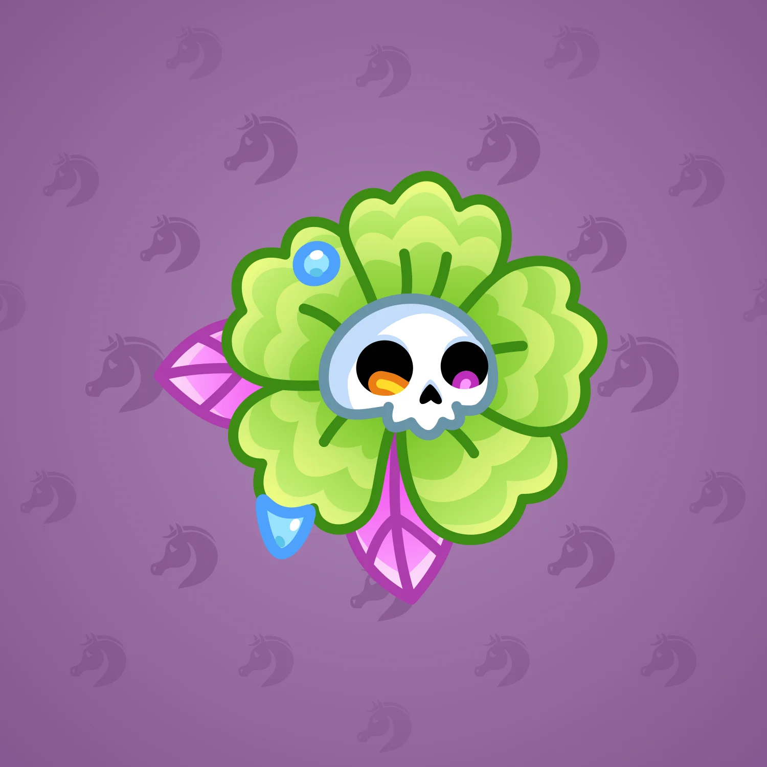 Skull Flower #7174