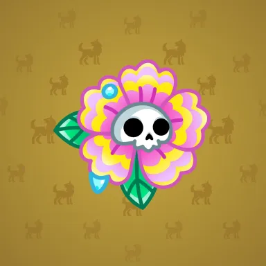 Skull Flower #7451