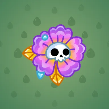 Skull Flower #7557