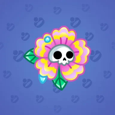 Skull Flower #7715