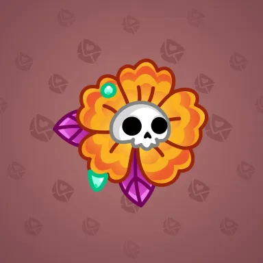 Skull Flower #8400