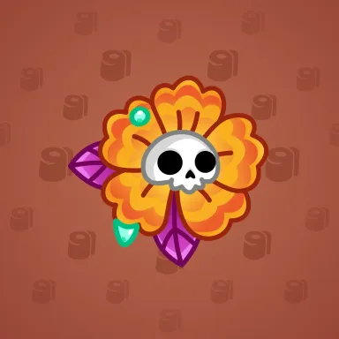 Skull Flower #8487