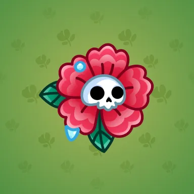 Skull Flower #9018