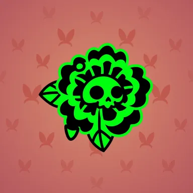 Skull Flower #909