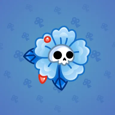 Skull Flower #9533